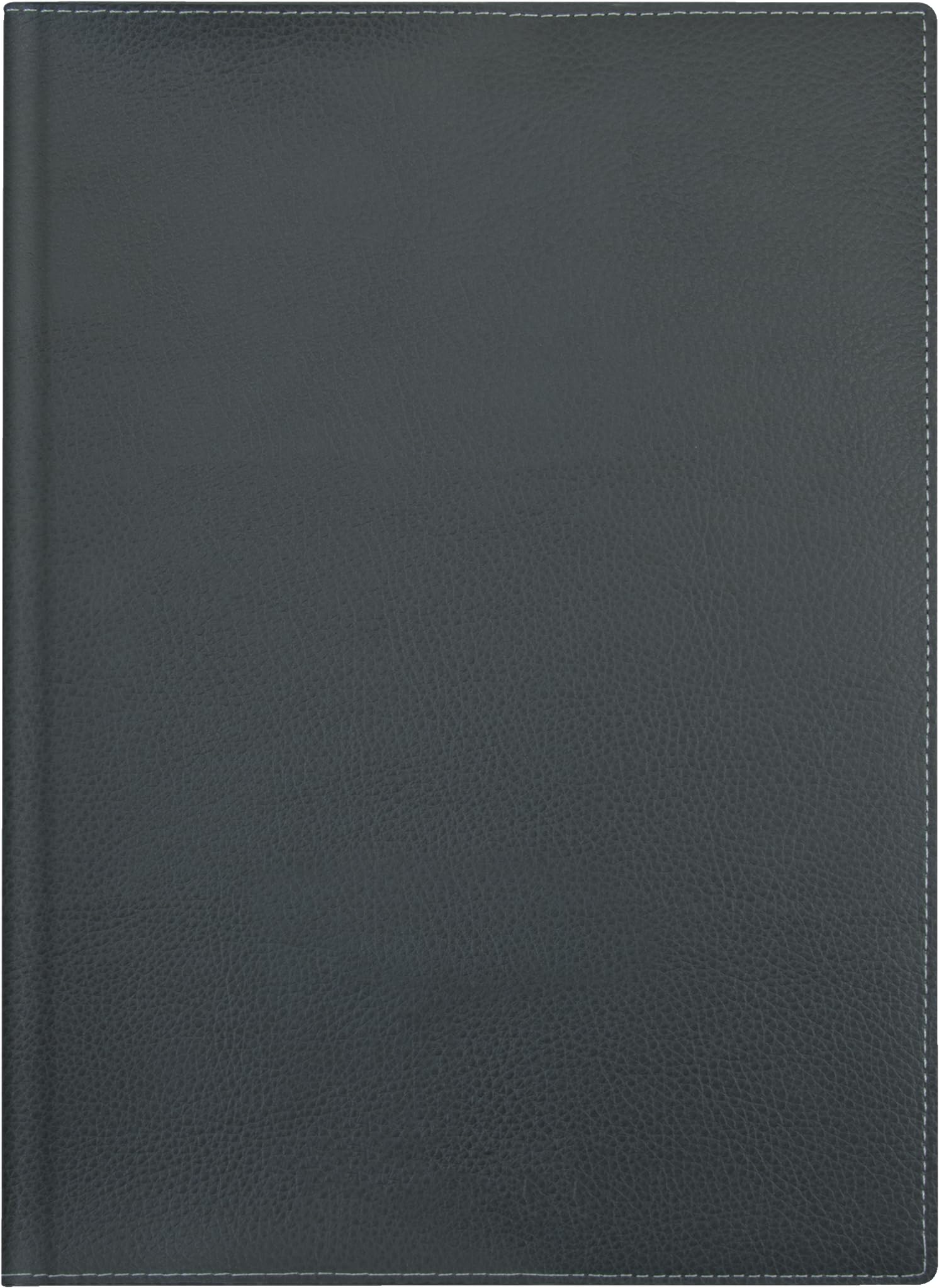 BRUNNEN Book Calendar Model 796 (2025), 2 Pages = 1 Week, A5, 128 Pages, Calendar Cover, Faux Leather, Black