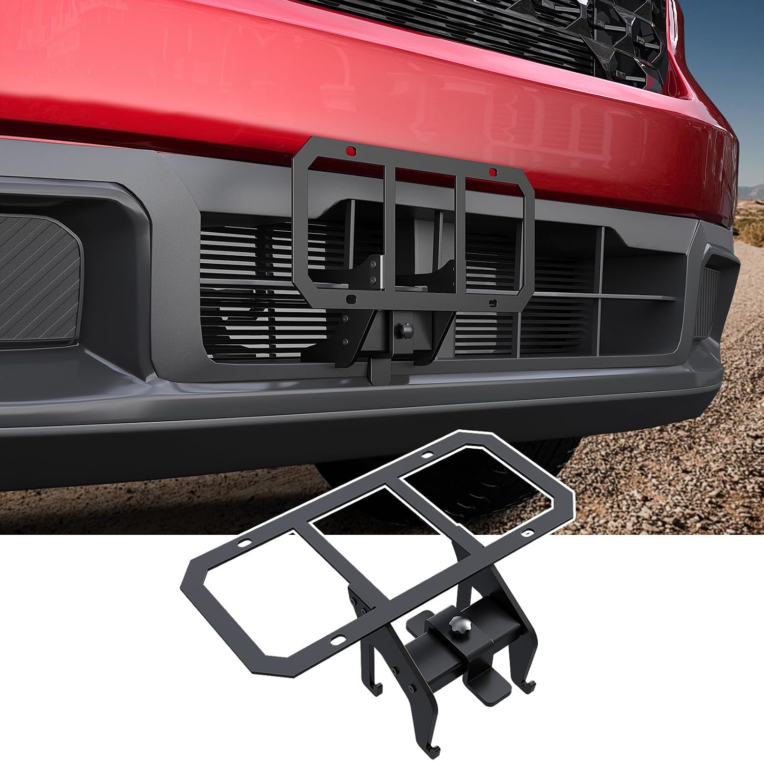 Mabett License Plate Bracket for 2025 2026 Ford Maverick XL/XLT Accessories,No Drill Front Rust-Proof Coating Bumper Mount Holder（Not fit 2022-2024 & 2025 2026 Lobo/Lariat/Tremor）