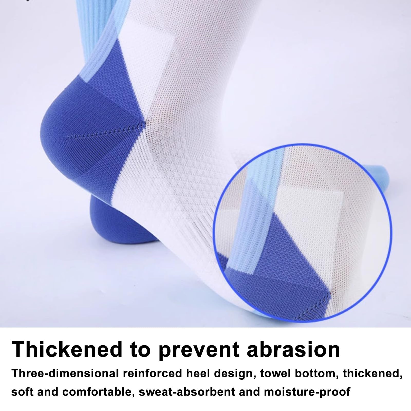 Fechtsocken, Verbesserter Funktioneller Stufendruck, Atmungsaktive Fechtsocken Geeignet für Florett, Degen und Säbel(M)