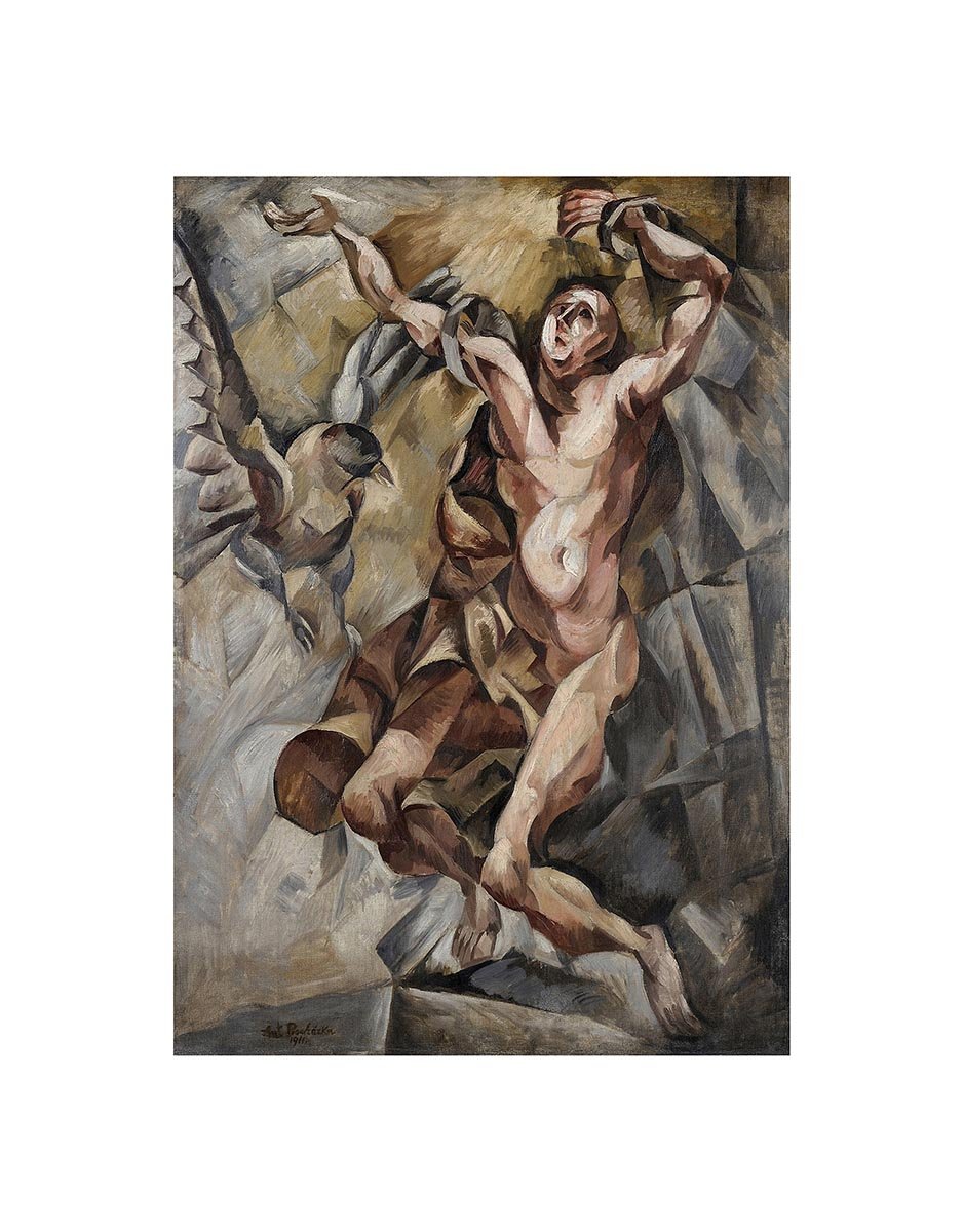 Wee Blue Coo Painting Allegory Prochazka Prometheus 12x16 Wall Art Print