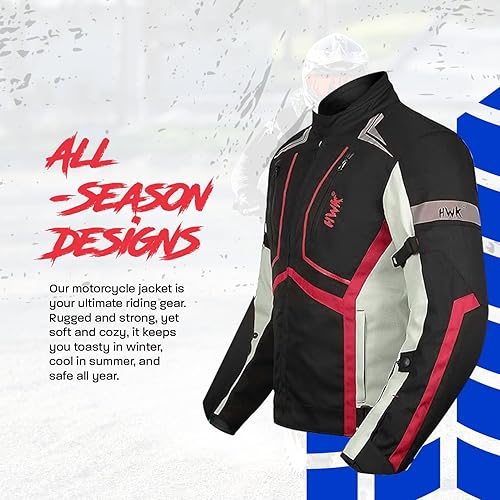 Miniatura 2 de Chaqueta de moto para hombre CE Blindado, Impermeable, para todo clima, L