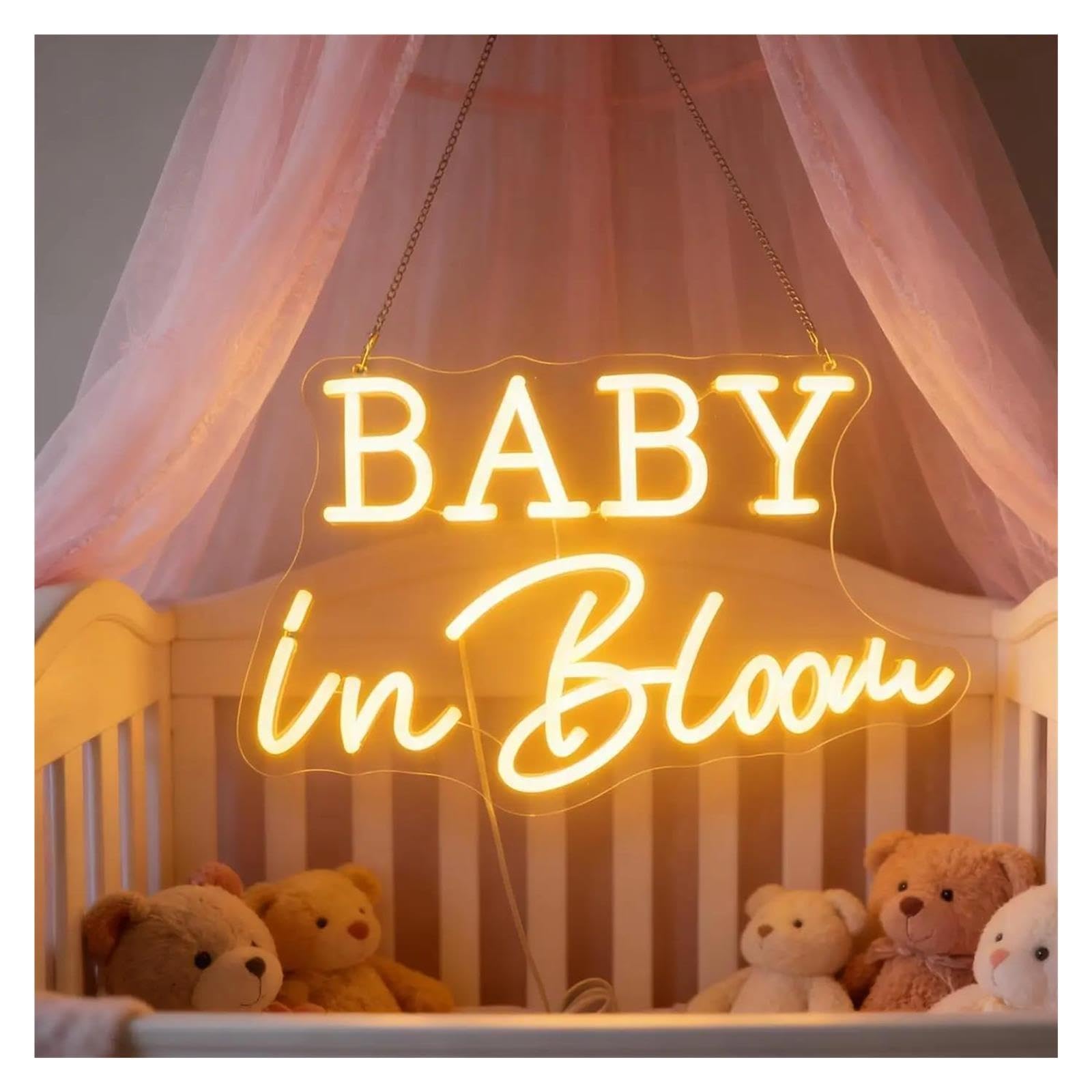 Luz de Diseño de Digital Letrero De Neón "Baby In Bloom"
