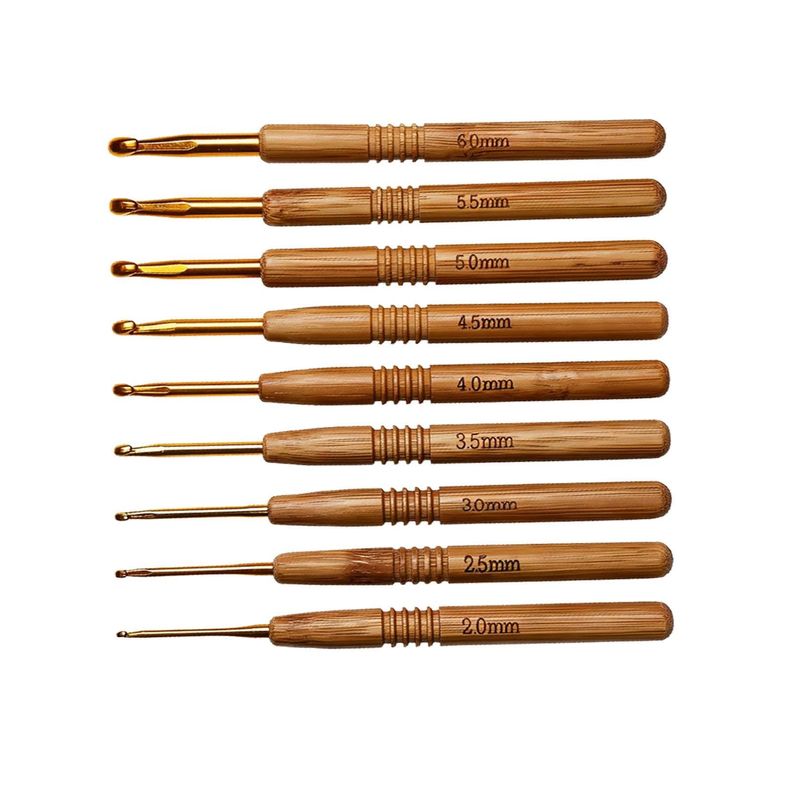 Lightweight Bamboo Crochet Hook Set - Warm, Ergonomic Hooks - Gift for Crochet Lovers