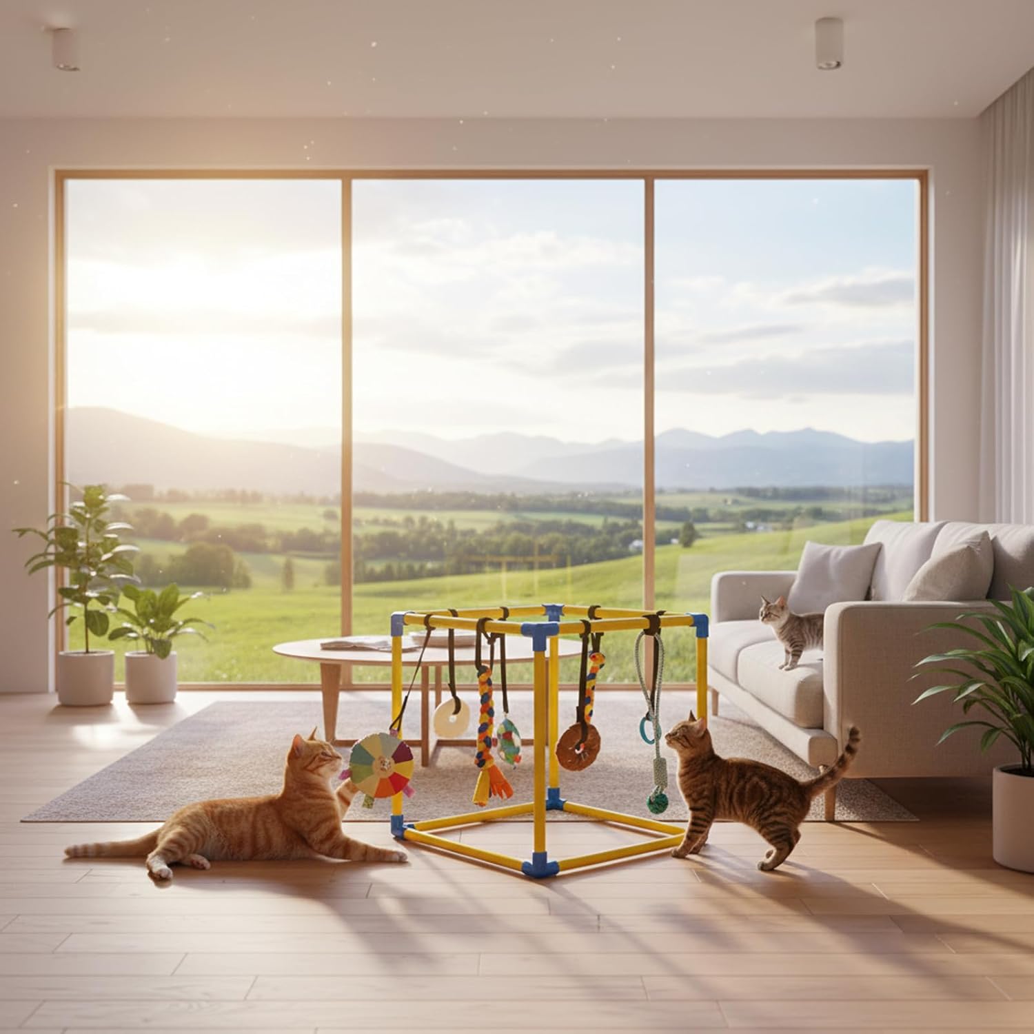 Durability Pet Playing Frame Toy Included for Small Animals Like Chinchillas Easyly Maintenance Easyly Assemble Rack