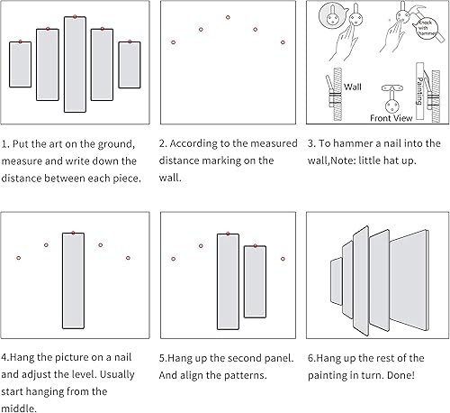 Miniatura 6 de Cuadro negro y rojo  Cuadrado abstracto de círculo, cuadro cuadrado, línea y lienzo pintura, arte, decoración de sala de estar (A, 40 pulgadas de