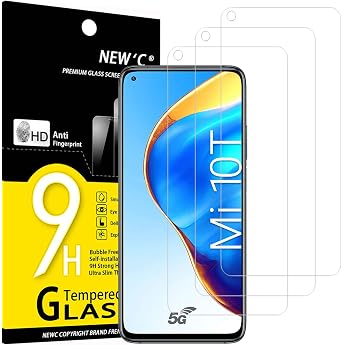 NEW'C Screen Protector for Xiaomi Mi 10T 5G / Mi 10T Pro 5G for Tempered Glass