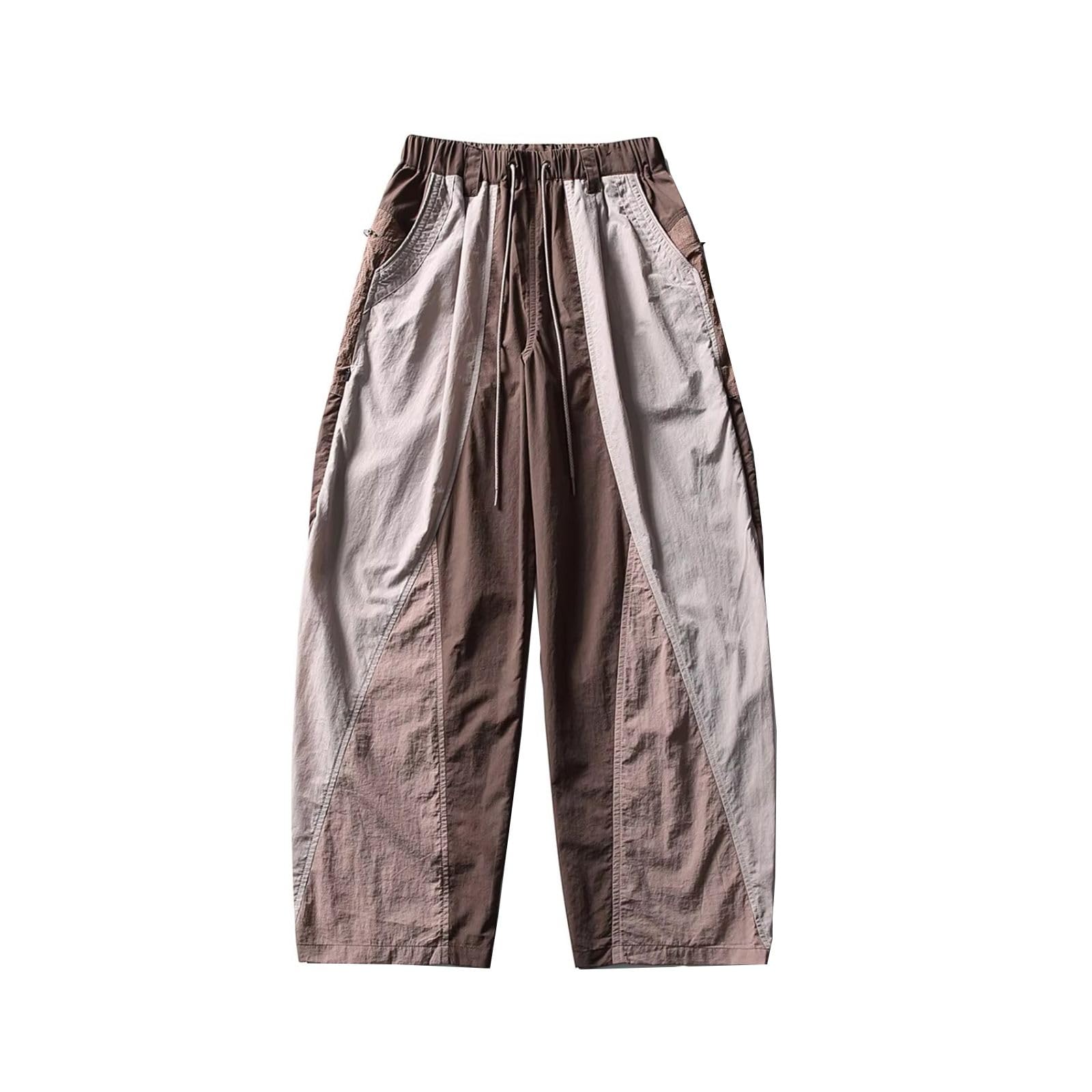 Pantalones de Carga de Pierna Ancha para Hombre, Pantalones Unisex Informales callejeros Ligeros
