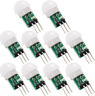 AM312 PIR Sensor，10Pack PIR Motion Sensor Outdoor Mini Pyroelectric Infrared PIR Human IR Sensor Module Body Manual Motion Sensor Detector Modules