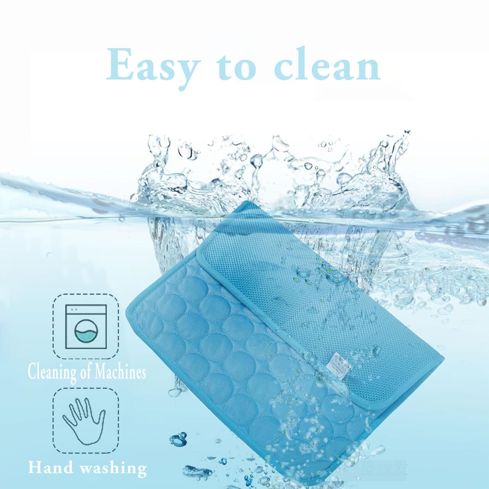 JOOTUEPO Dog Cooling Mat, Soft Thick Foam Supportive Gel Self Cooling Pad for Dogs & Cats in Summer - Image 4