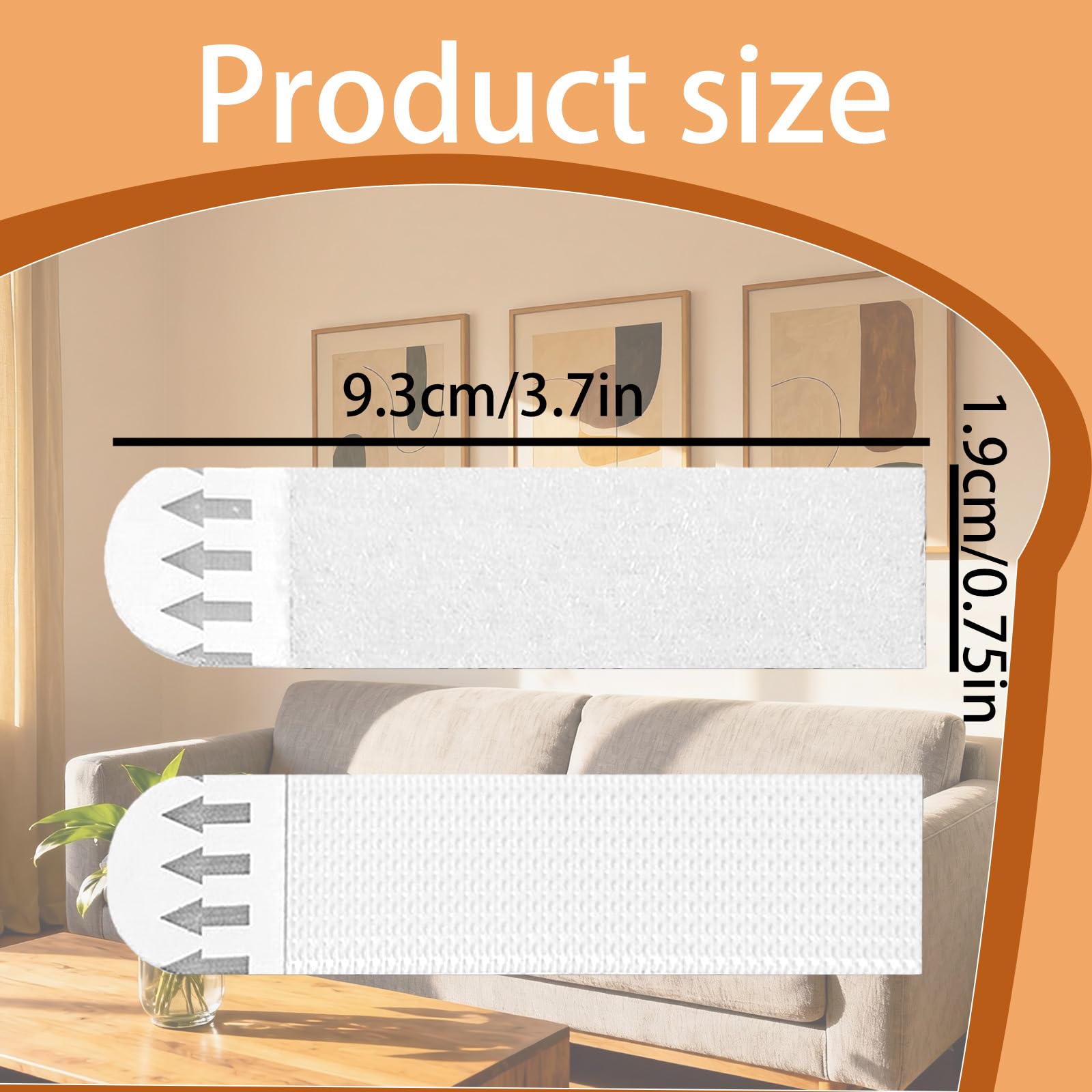 Paquete de 96 tiras resistentes para colgar cuadros (192 tiras), para colgar en la pared sin daños, soporta 16 libras para marcos de hasta 24 x 36 pulgadas, funciona en paredes pintadas
