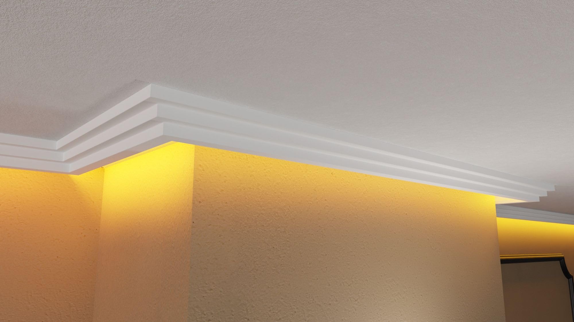 HEXIMO LED Schaduwvoegprofiel, 1700 mm indirecte verlichting XPS