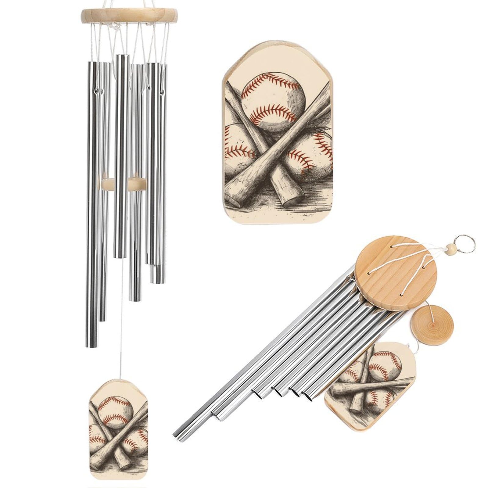 Carillon éolien suspendu 6 tubes pour créer un coin zen au jardin