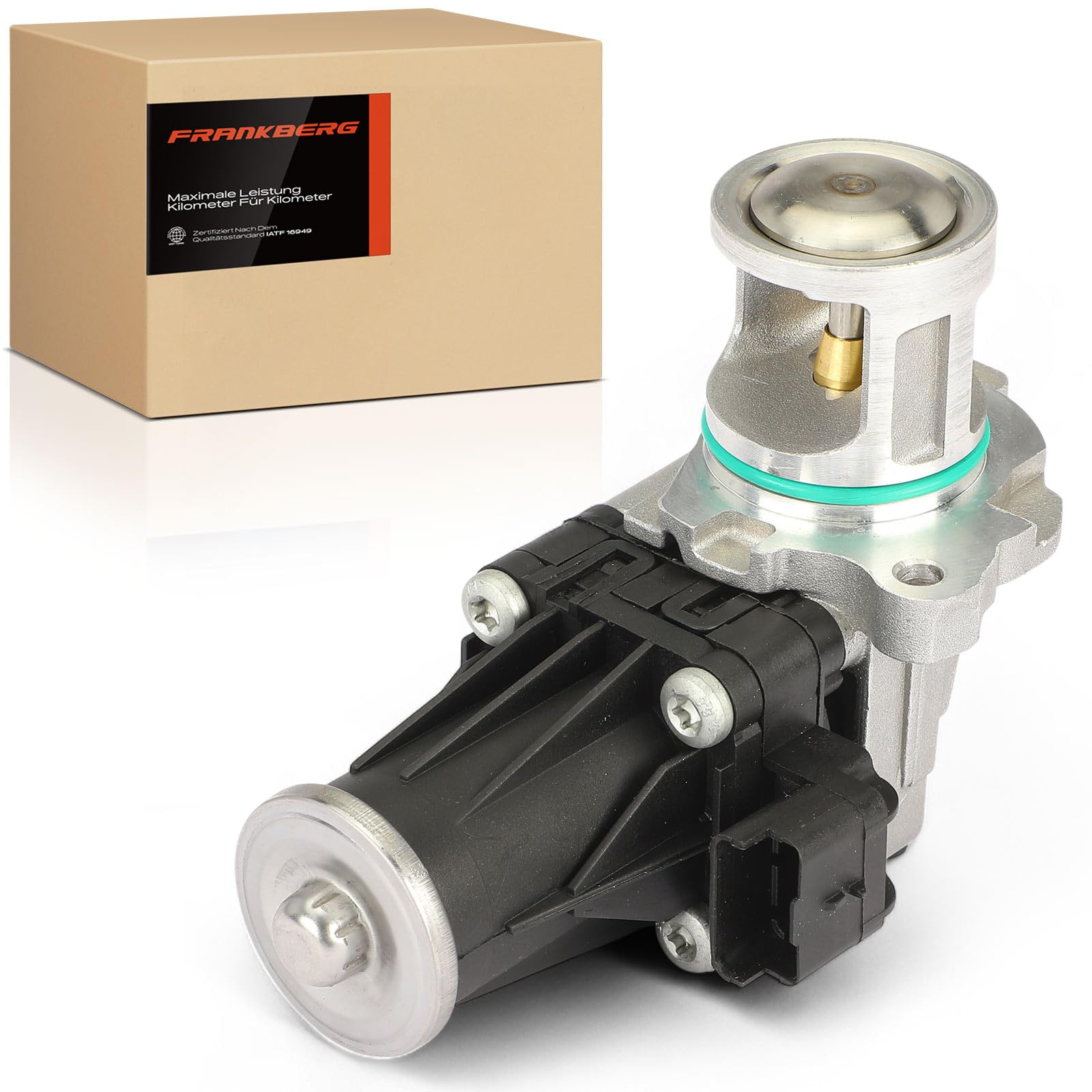 Frankberg Válvula EGR de recirculación de gases de escape de 5 Polos | Compatible con: Torneo Focus III, S40 II 544, S-Max WA6, DS5, 508, 207 WA_ WC_, V50 545, 208, V60 I 155, Focus III Saloon