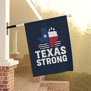 Texas Strong Flag, Texas Flood Relief House Banner, Texas Hill Country Flood Support, Flood Relief Gift, Texas Strong Garden Flags, Disaster Relief Gift, Pray for Kerriville Garden Flag