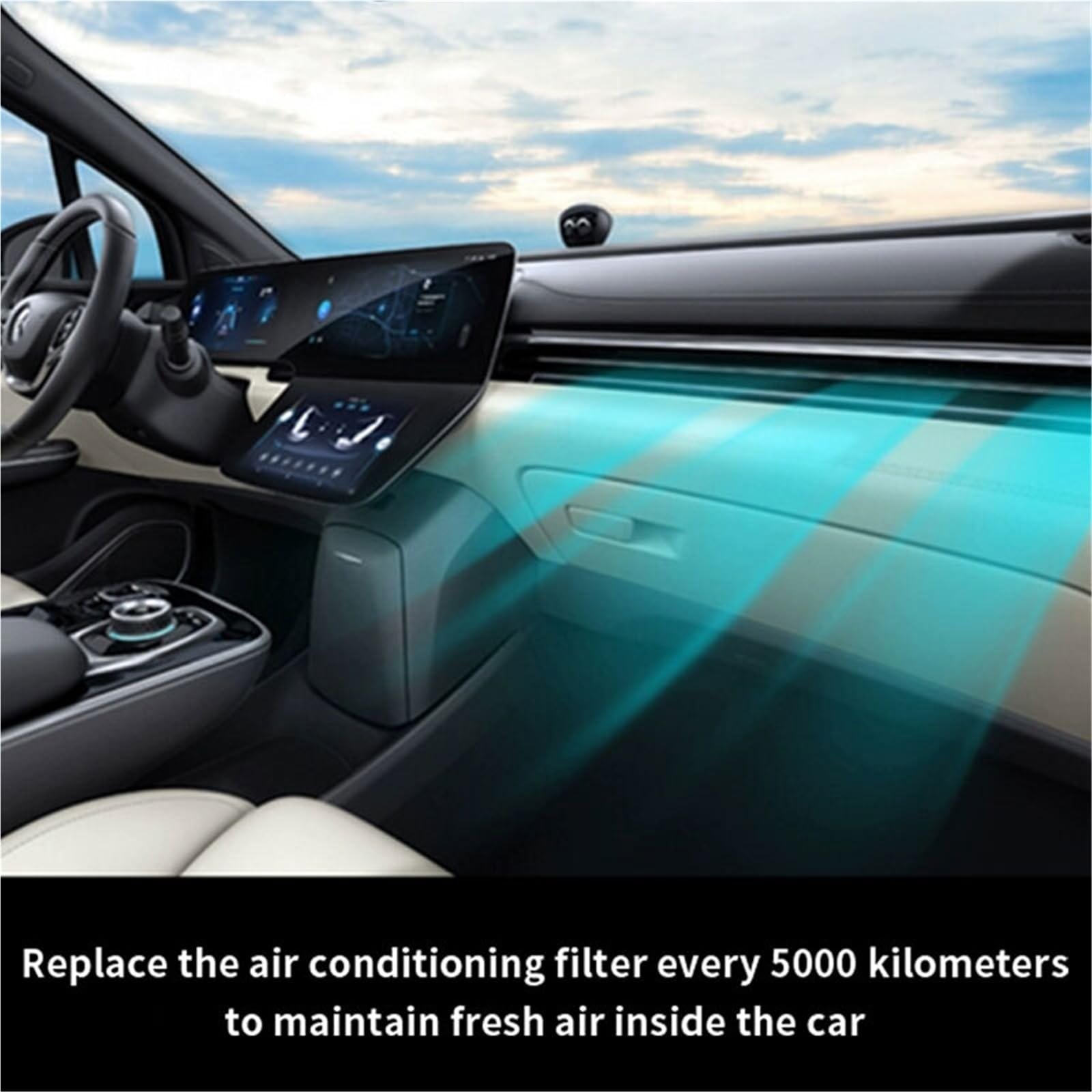 Filtr powietrza kabinowego Filtr kabinowy klimatyzacji pasuje do Hyundai Creta SU2 Elantra MD UD JK I30 GD Kia(Style C)
