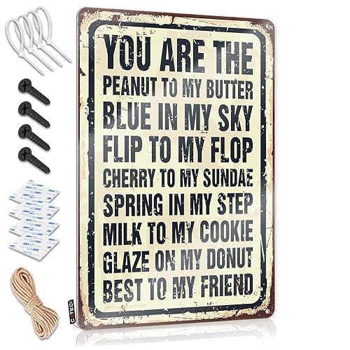BRACKLIN Funny Sign Decor You Are The Peanut To My