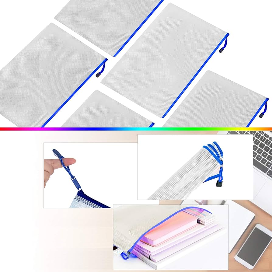 クリアファイル① Amazon | MerryNine 20個ポータブル白ファイルクリアグリッド