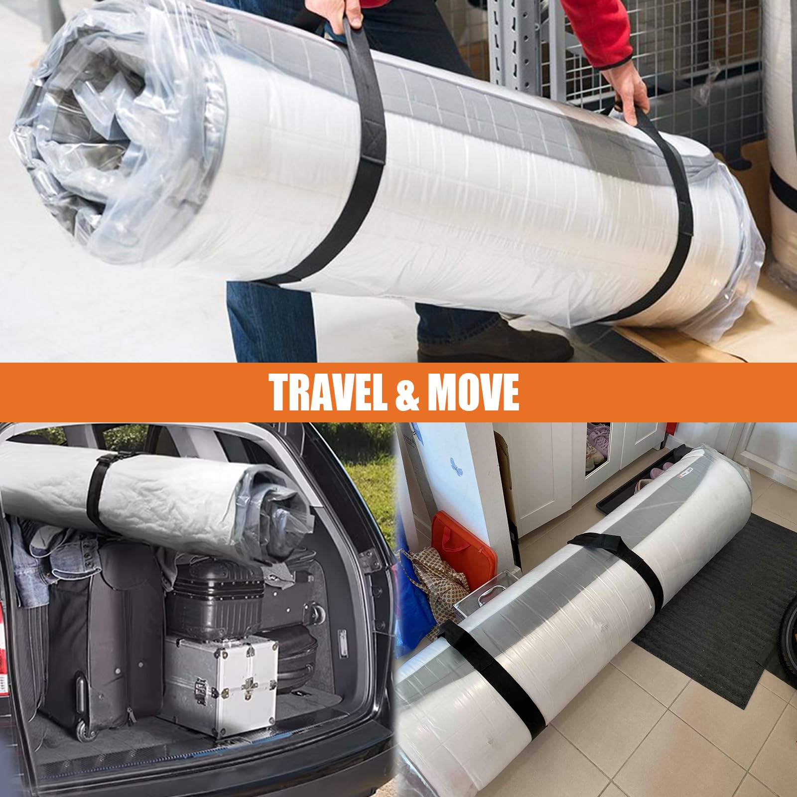 Homie Sacco sottovuoto per materasso, sacchetto sigillabile per materassi in memory foam o a molle interne, compressione e stoccaggio per traslochi e ritorni (Twin/Twin-XL