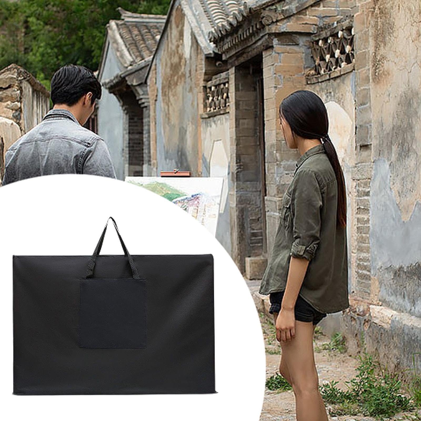 Bolsa de transporte para portafolio de arte, bolsa de transporte para artista, multifuncional, tamaño grande, 37,80 ''x 27,36'', bolsa de dibujo para