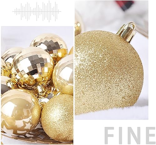 Miniatura 5 de 36 bolas de decoración de Navidad de 1.18 pulgadas, adornos de bolas de Navidad inastillables, juego de bolas de adorno para festivales, bodas,