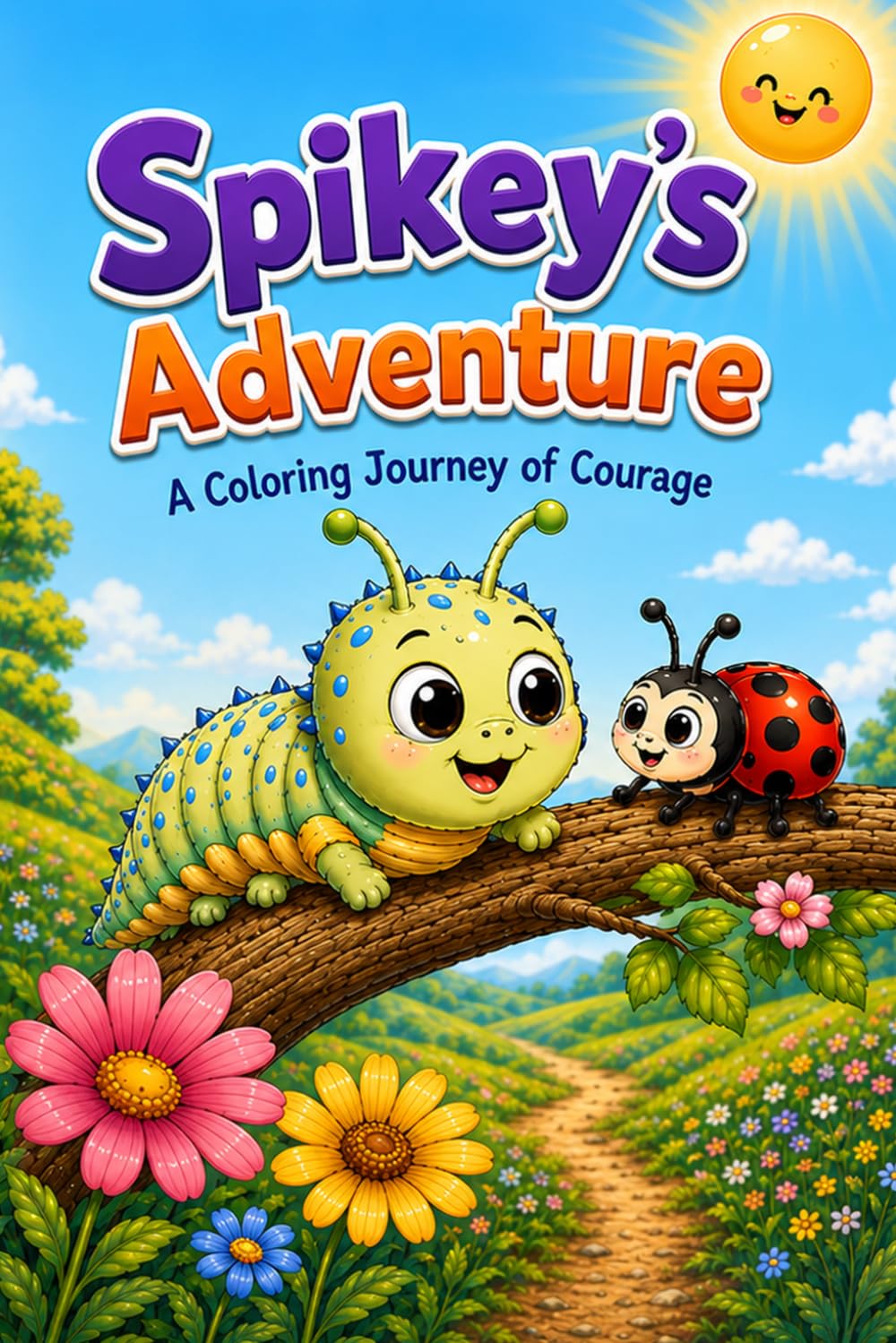 Spikey's Adventure A Coloring Journey of Courage