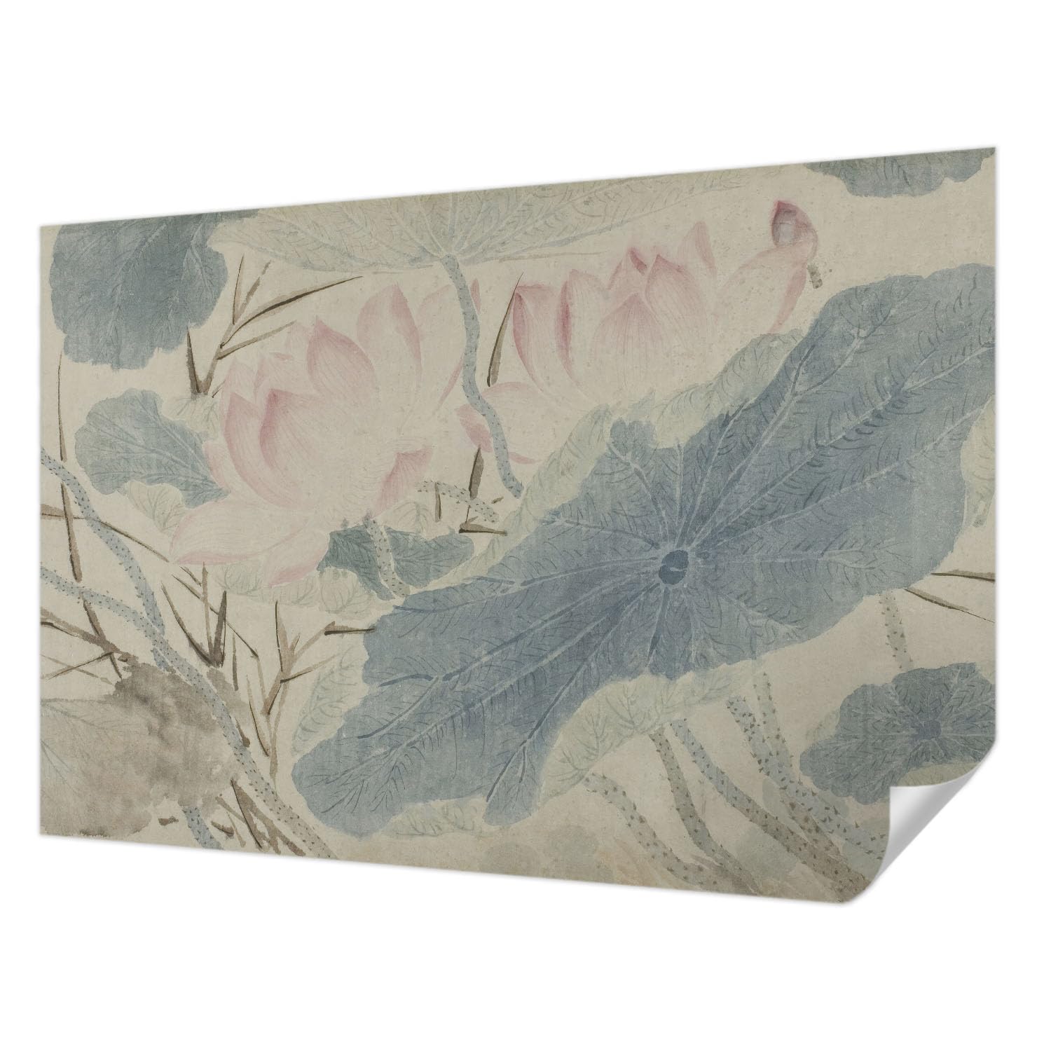 Décoration murale feuilles de lotus Tulup pour créer un salon moderne et apaisant