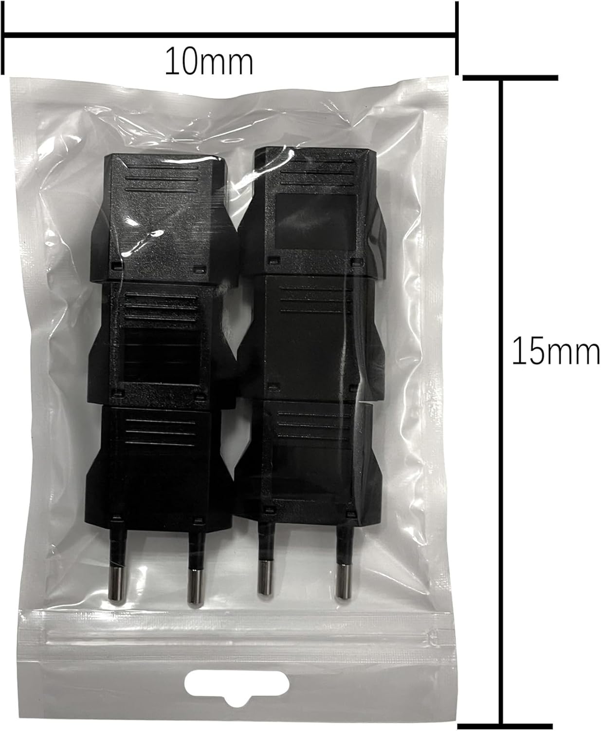 6-pack plug adapter power plug converter(250V_5.5X5.5X13)