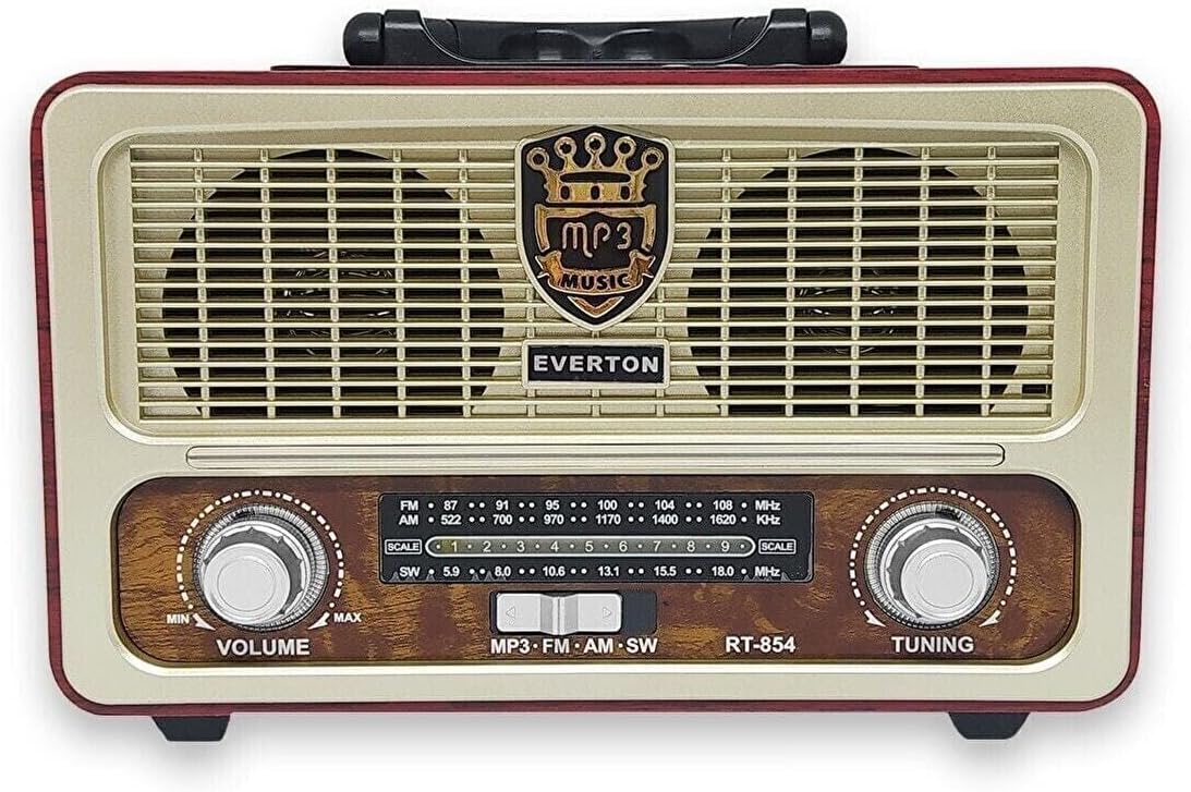 Everton F.C. Everton Rt-852 Usb/Sd/Fm/Bluetooth Destekli Nostaljik Radyo