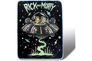 Rick and Morty Fresh Start Fleece Throw Blanket