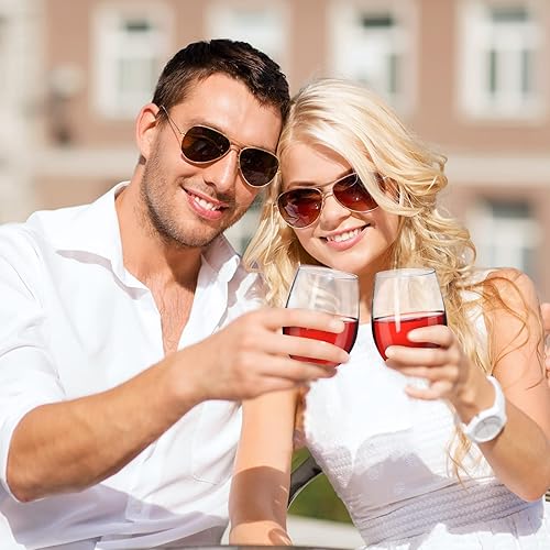 Miniatura 6 de Paquete de 24 copas de vino transparentes de 18 onzas sin tallo, copas de vino tinto o blanco, vasos de cristal, vasos de cóctel, copas de vino