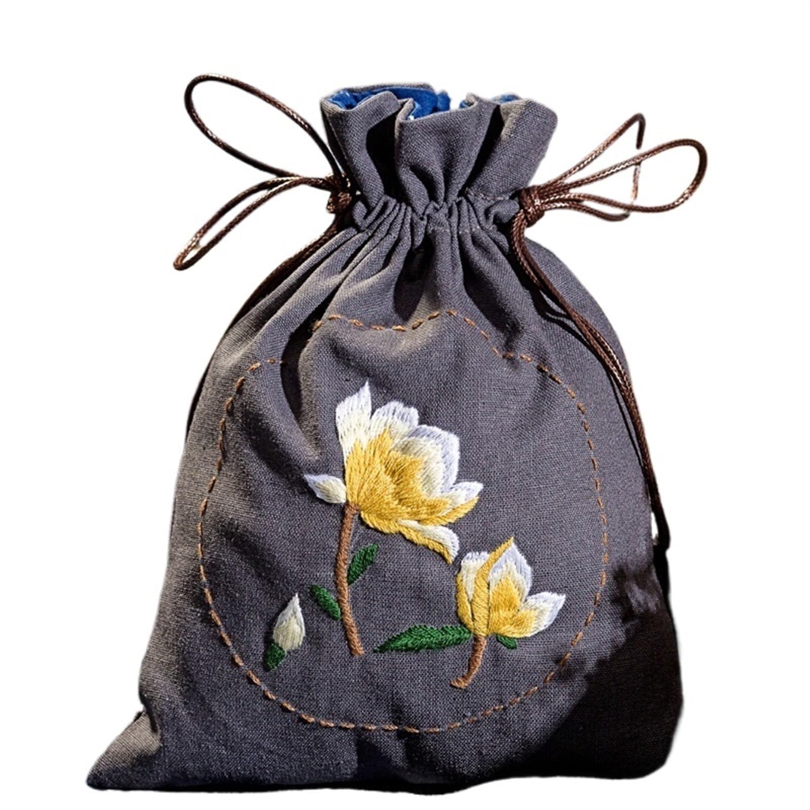 Embroidery Kit， Needlepoint Sewing Handbag Kit(Color 14,Without hoop)
