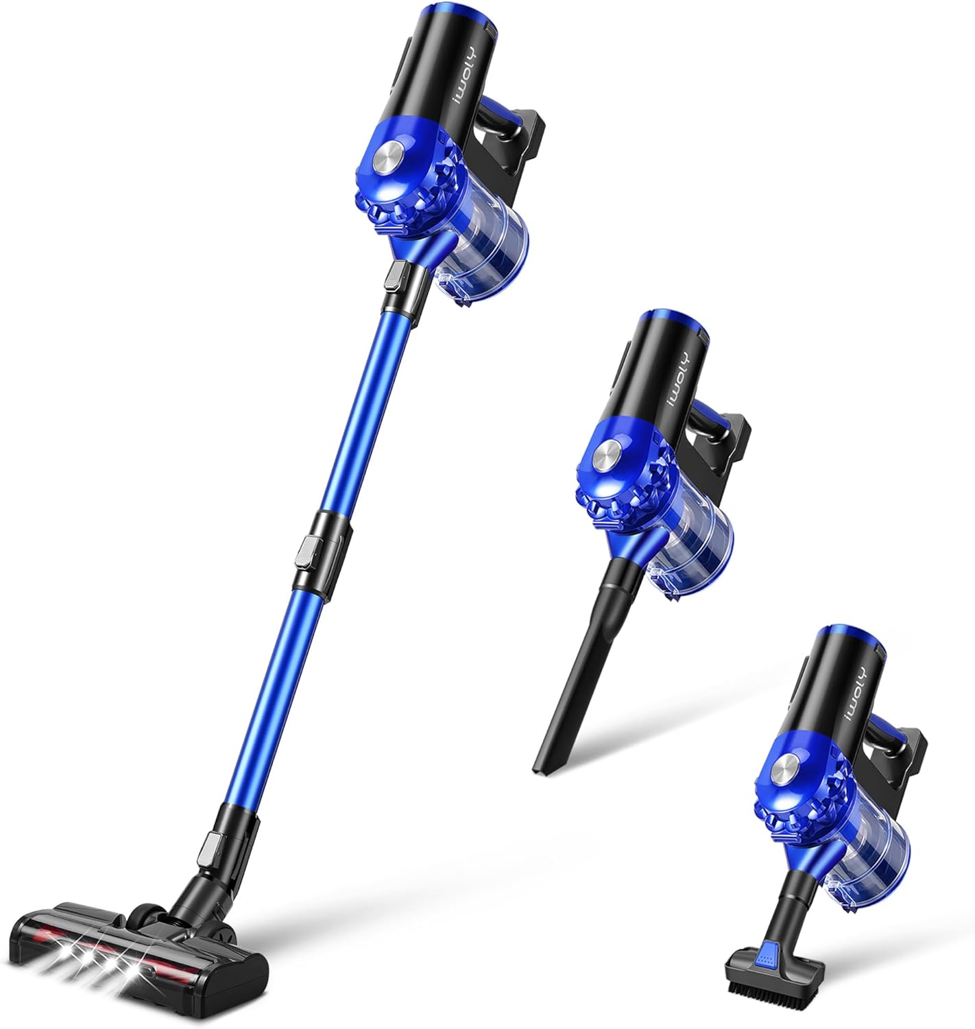 iwoly Cordless Vacuum Cleaner, 28Kpa Powerful Stick Wireless Vacuums with Brushless Motor, 38 Min Detachable Battery, Rechargeable Handheld Bagless Vacuum with HEPA Filter for Home Hard Floor Pet Hair iwoly Cordless Vacuum Cleaner, 28Kpa Powerful Stick Wireless Vacuums with Brushless Motor, 38 Min Detachable Battery, Rechargeable Handheld Bagless Vacuum with HEPA Filter for Home Hard Floor Pet Hair