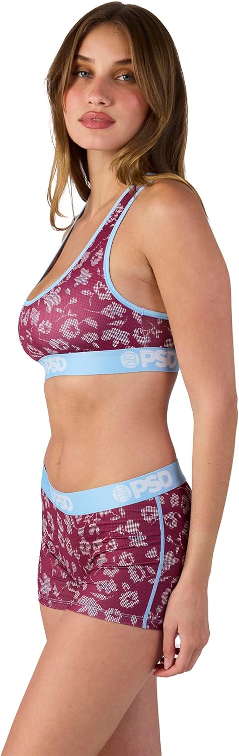PSD Underwear Womens Sports Bra - Animal Print, Medium Support Sports Bras for Women, Womens Racerback Sports Bras - Image 3