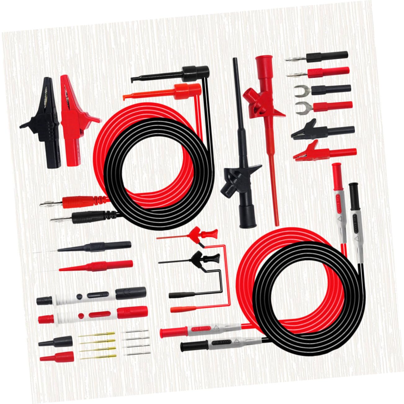 Cabilock 1Set Banana Plug Multimeter Test Lead Probe with Alligator Clips Electrical Tools for and Office Repairs