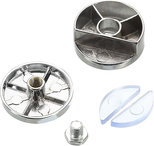 Miniatura 5 de HARFINGTON Clips para espejo, 8 clips de vidrio flotantes para espejo de 5 a 0.315in de grosor, clips de espejo de baño para espejo sin marco,