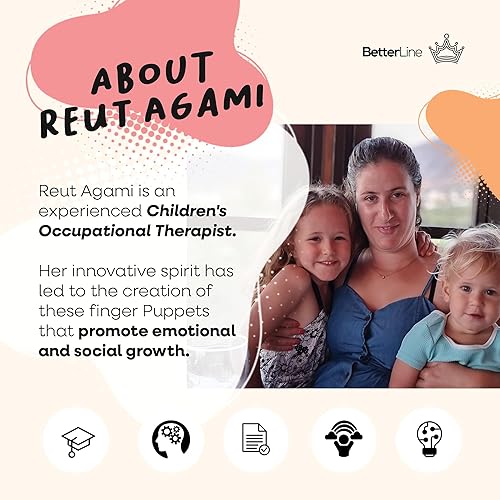 Miniatura 5 de Juego de marionetas de dedo juego de 20 piezas para la hora del cuento marionetas de tela con 14animales más 6personas miembros de la familia