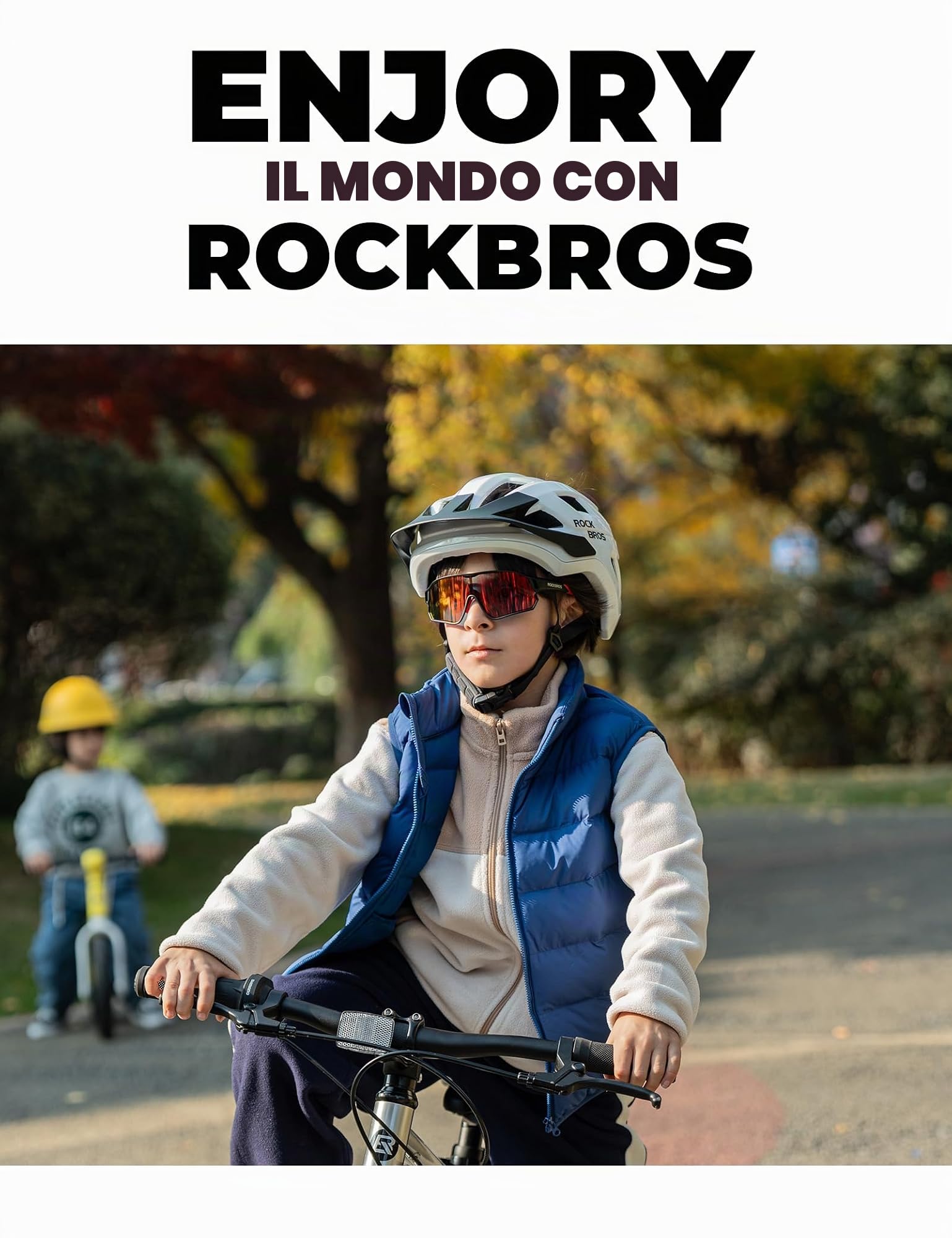 ROCKBROS Casco Bici Bambino Ragazze Ventilazione con Visiera Rimovibile | Caschetto Protettivo per MTB Ciclismo Skateboard Pattinaggio Regolabile 54-58cm