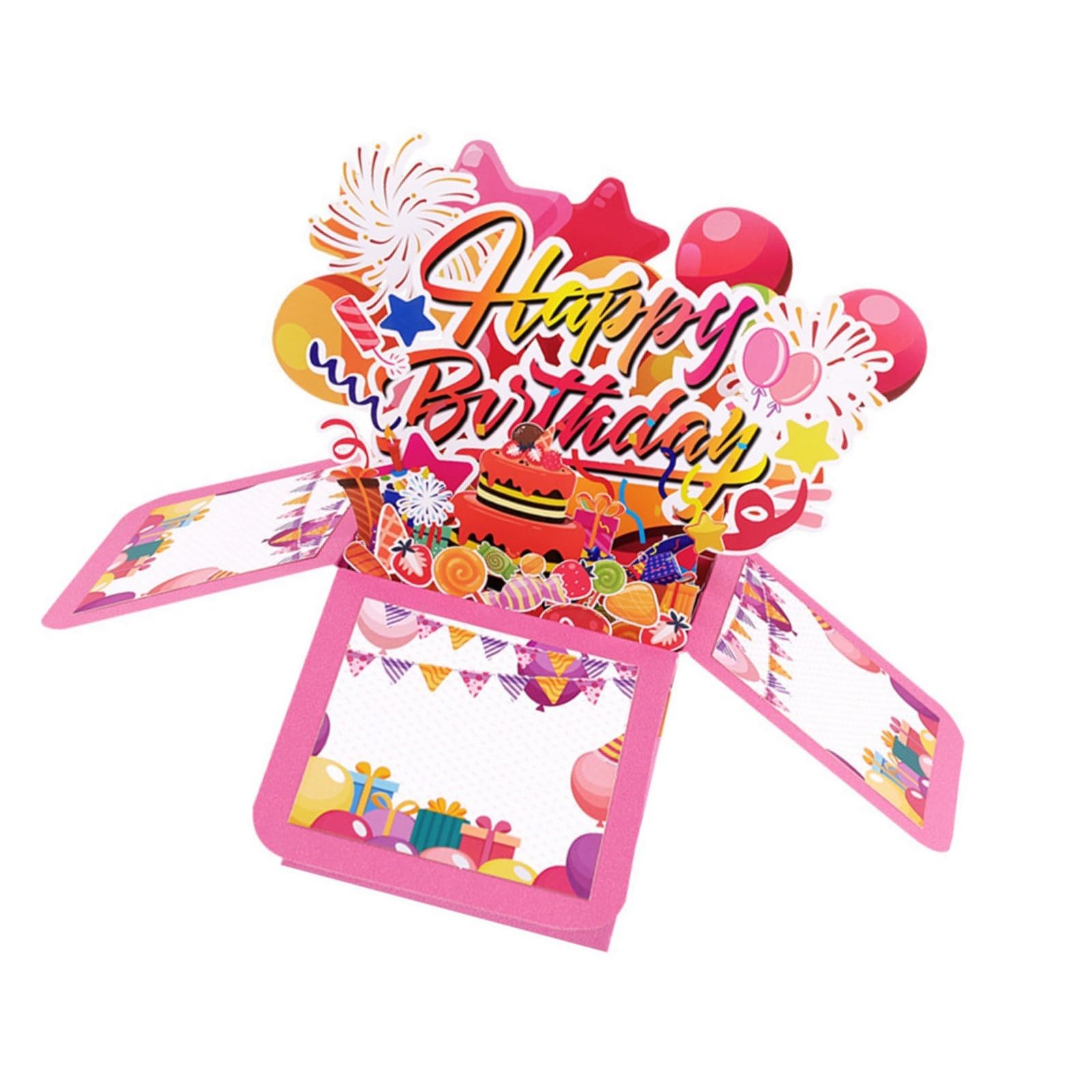 Jazuaiao Folded Greeting Card Greeting Card Decorative Display Ornament for Celebration and Gifting Use