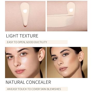 CC Cream with SPF 50, Hydrating Lightweight Matte Color Correcting CC Cream Foundation Full Coverage Even Skin Tone, Cover Skin Blemish, Invisible Pores, Waterproof & Long-Lasting (Natural)