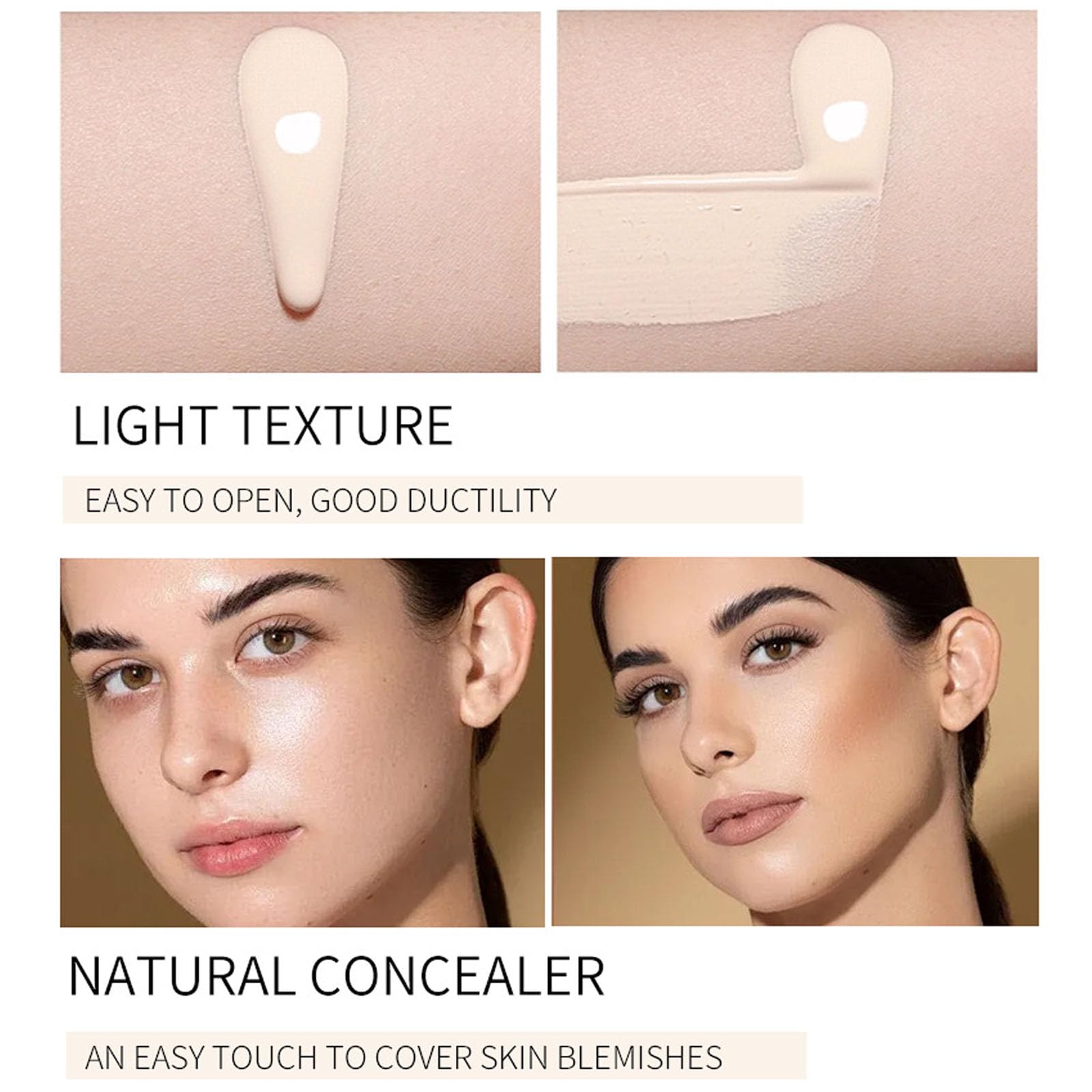 CC Cream - Crema hidratante teñida con SPF 50, crema CC correctora de color, base CC Cream cobertura completa, corrige el tono de la piel, cubre imperfecciones, hidratante y crema CC mate de larga 7