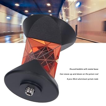 360 Degree Prism High Accuracy Durable Mini Reflector for Sokkia Versatile Total Station Surveying Poles