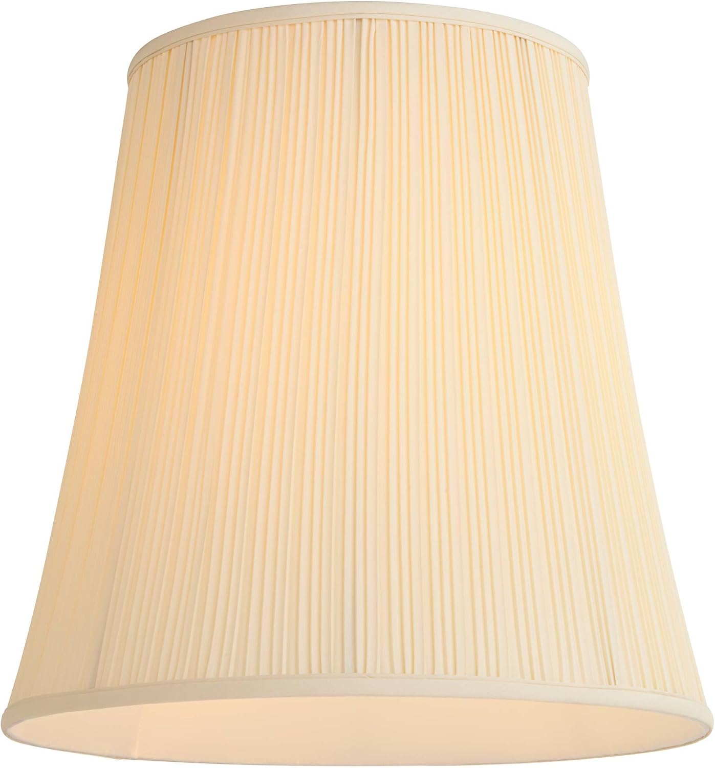 Creme Extra Large Mushroom Pleat Lamp Shades 12x18x18 (Spider) Set of 2 image 5
