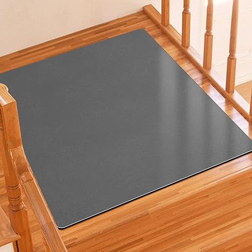 Alfombras antideslizantes y lavables para escaleras de madera con respaldo de goma antideslizante, alfombras para escalones de madera de 31 x 31