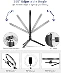 LED Lumière de l'anneau 10 inch pour photographie, streaming et enregistrement vidéo (10 De pouce)