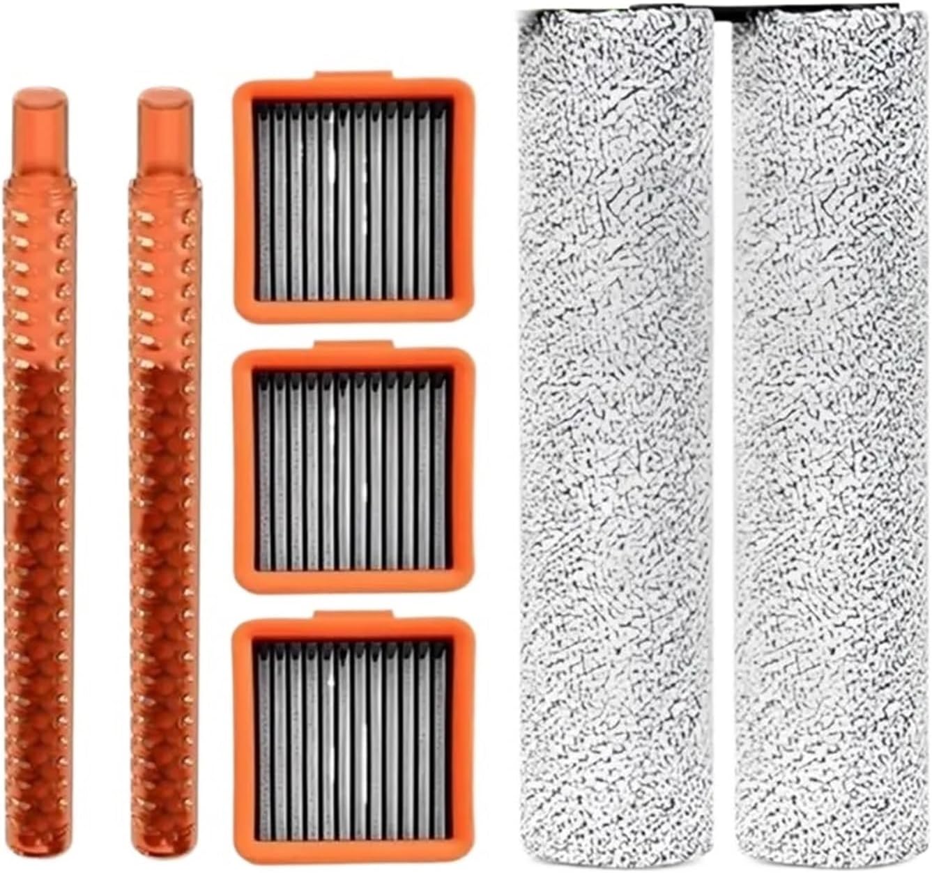 Replacement Accessories ，Compatible For Uwant， 2.0 D5 D100 D100pro Floor Scrubber- V8 Roller Brush, Filter Vacuum Cleaner Parts
