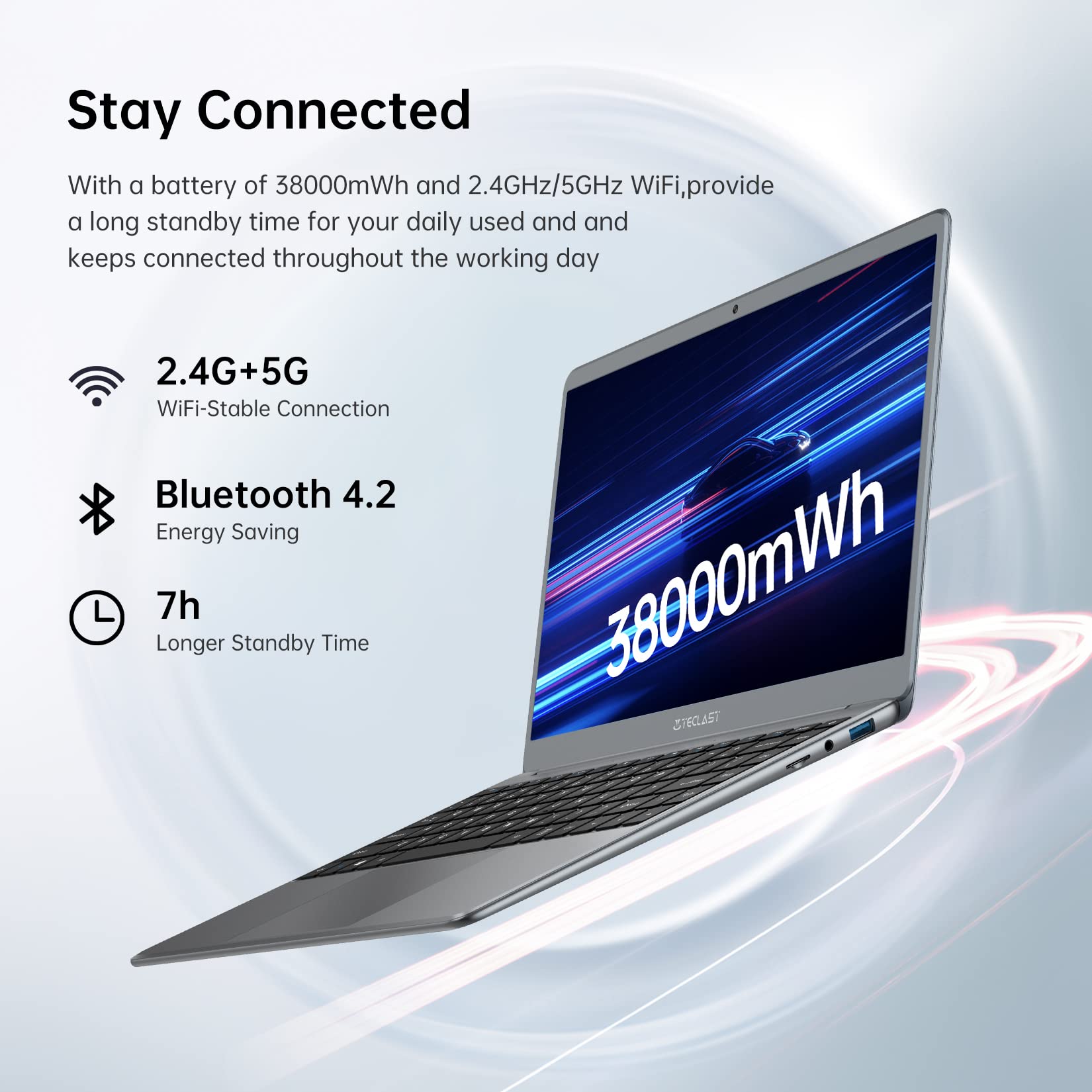 TECLAST Laptop Windows 10 F7 Plus2 8GB RAM 256GB SSD(1TB