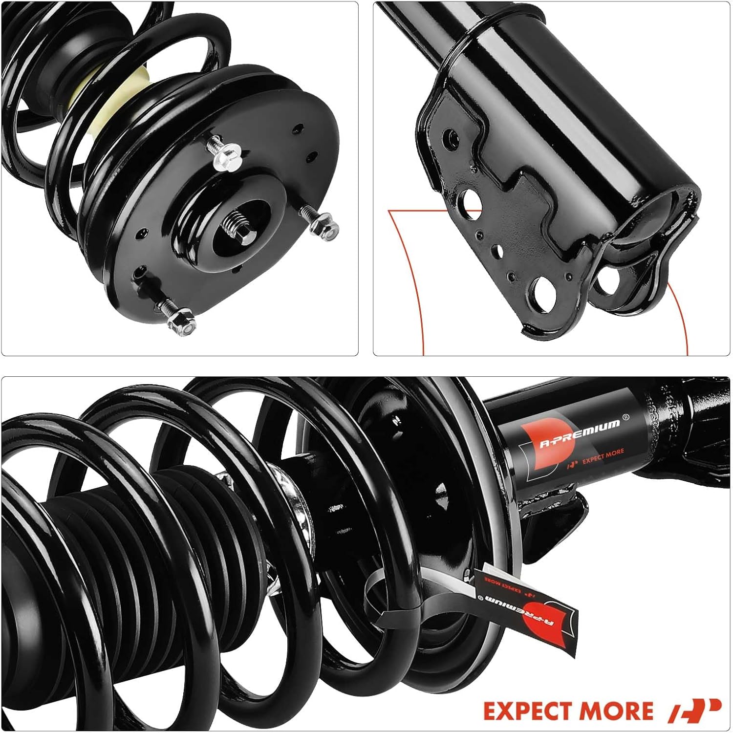 A-Premium Front Struts Compatible with Saturn Vue [2.2L/2.4L] 2006-2007 - 2x Replacement Suspension Complete Strut Assembly Shock with Coil Spring