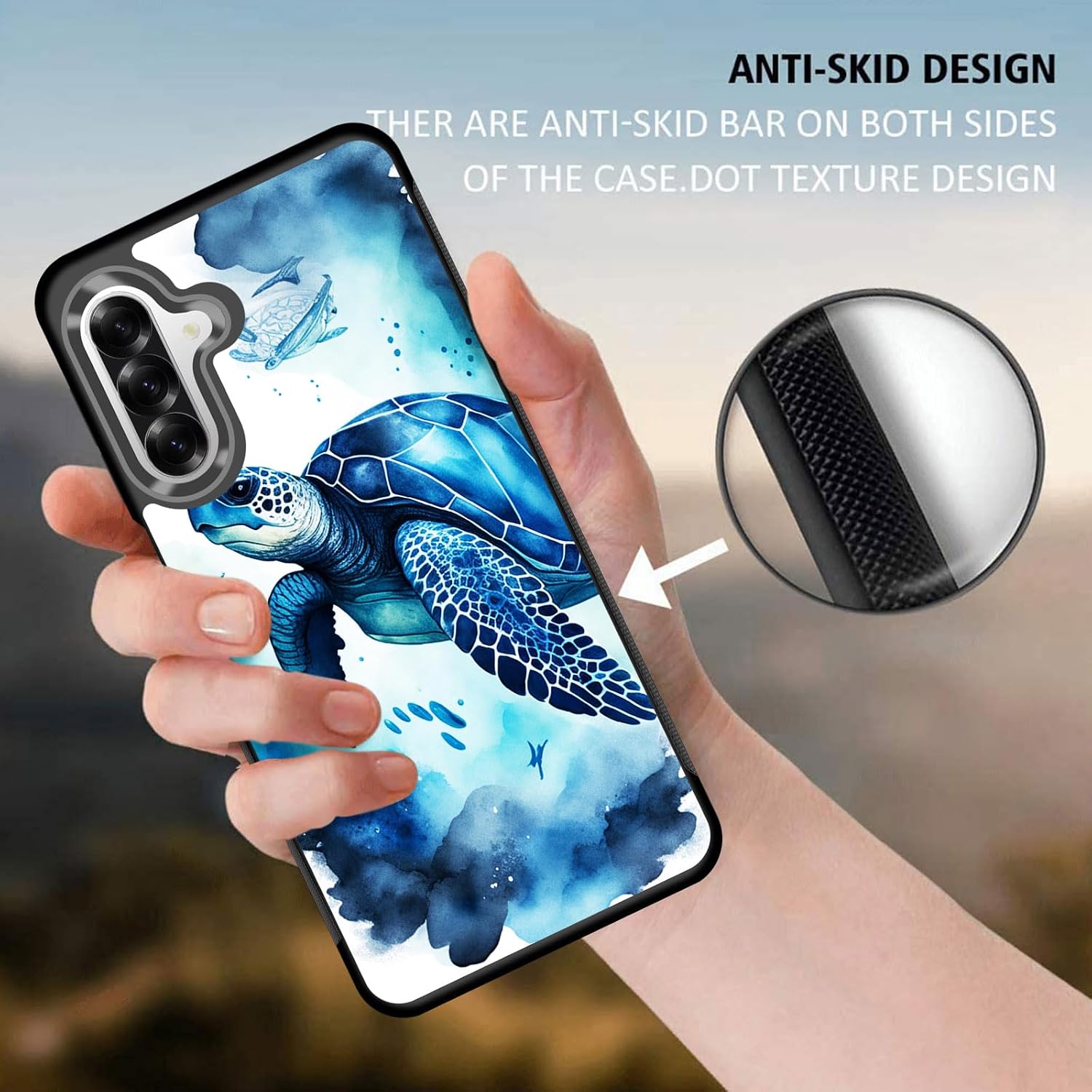 for Galaxy A17 5G Case,Slim Anti-Scratch Architecture TPU Shockproof Protective Case Cover for Samsung Galaxy A17 5G 6.7" 2025,Colorful Sea Turtle image 5