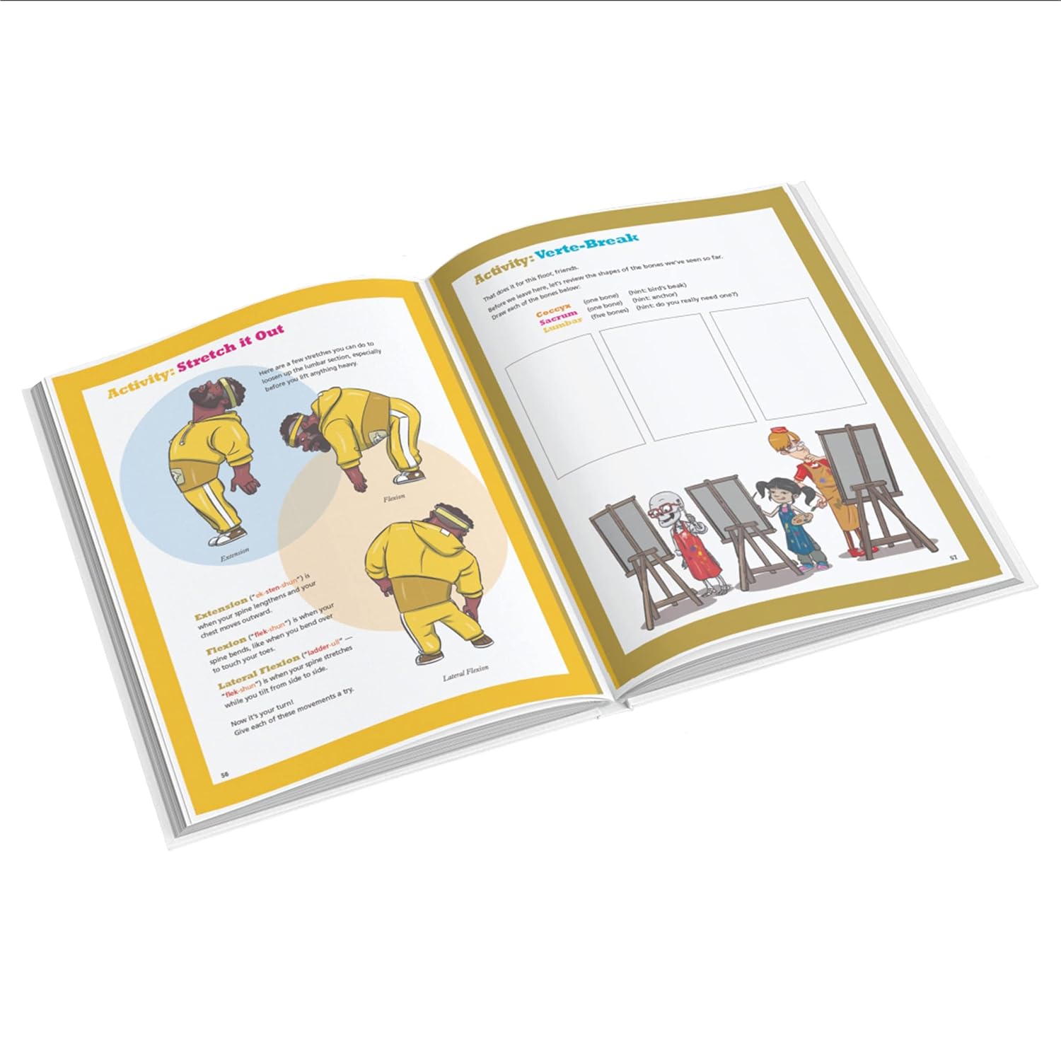 Know Yourself - Bones of the Rib Cage and Spine: Book 3, Human Anatomy for Kids, Best Interactive Activity Workbook to Teach the Skeletal System of the Human Body, Ages 8-12 image 3