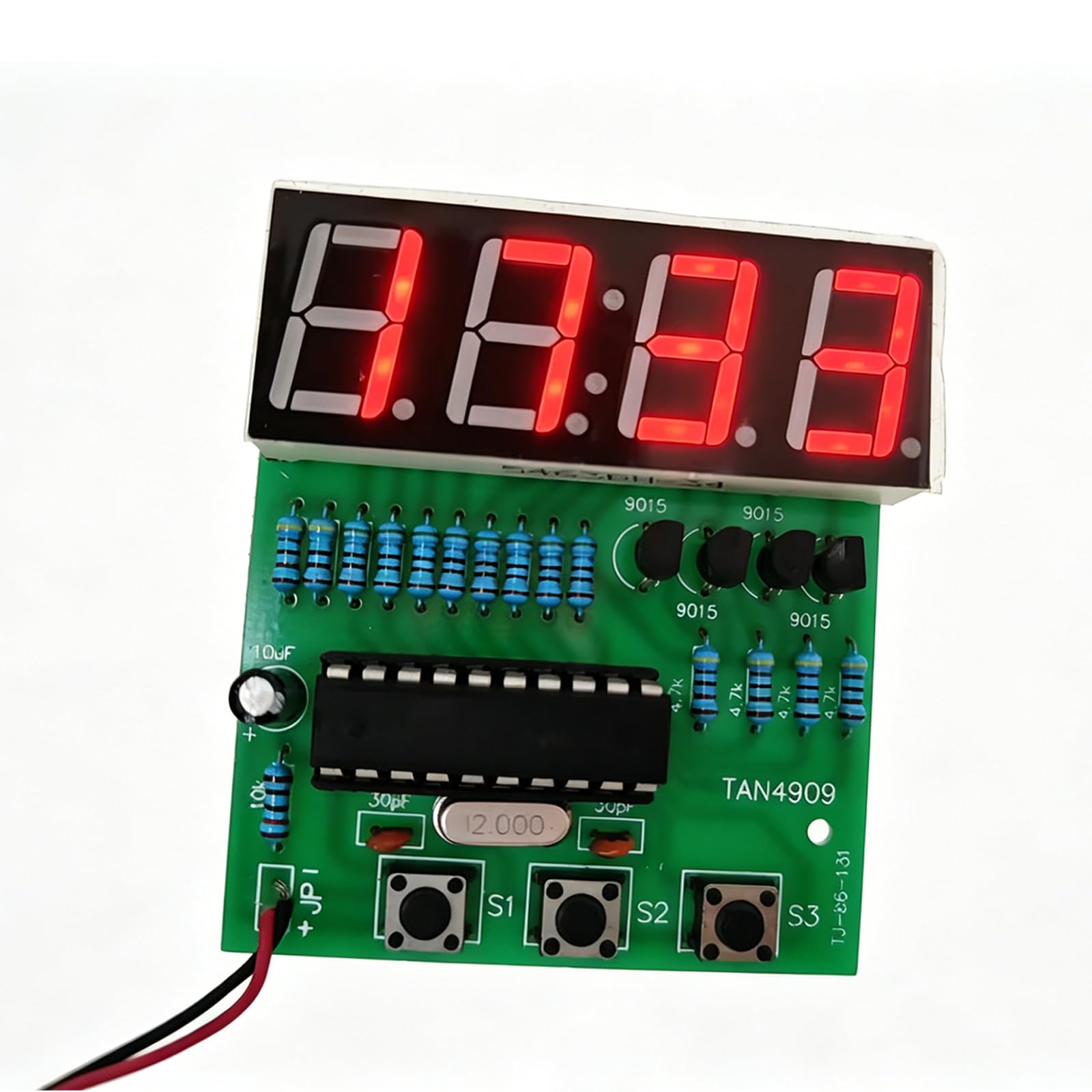 Gikfun C51 4 Bits Digital LED Electronic Soldering Clock Kits Electronic Practice Learning Board DIY Kit for Arduino EK1939-image-8